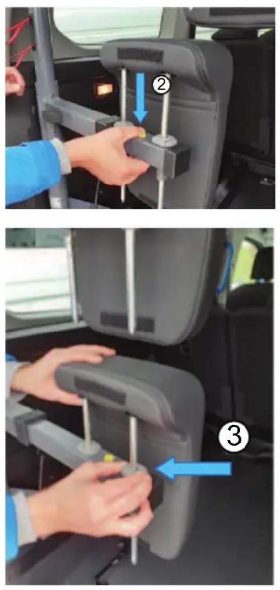 TOYOTA ProAce (2025) - Umiestnenieovládacíchprvkov opierkyhlavyachrbtovejopierky - 2