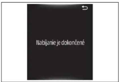 Nabijanie je dokončené