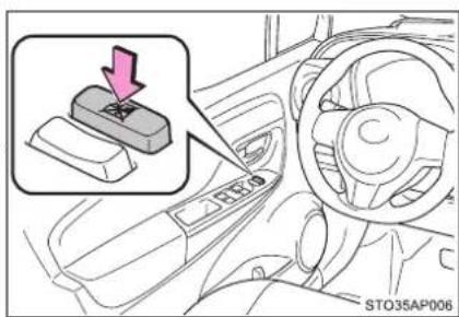 TOYOTA Yaris Hybrid (2018) - Ked' je v činnosti odhmlievanie zrkadiel (vozidlá s odhmlievaním vonkajších spätných zrkadiel) - 2