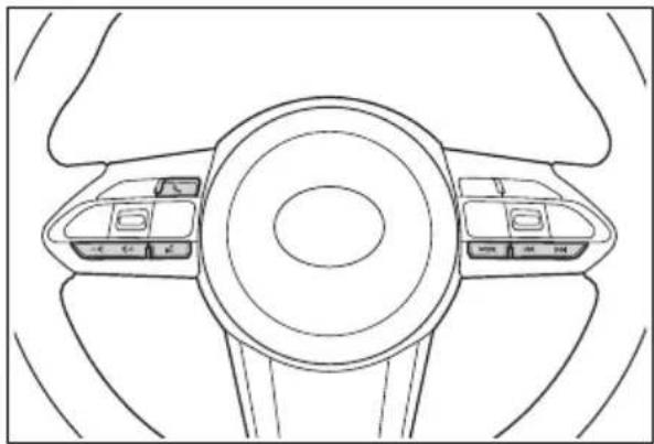 TOYOTA Yaris (2024) - Používanie spínačov na volante - 1