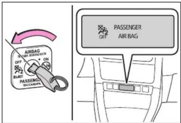 AIRBAG OFF ON 2 BUNT PASSENGER RACCARGAR PASSENGER AIR BAG