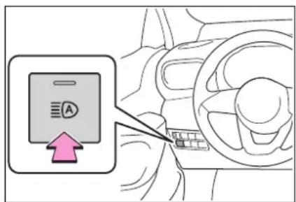 TOYOTA Yaris Cross Hybrid (2021) - Aktivácia adaptívneho systému dial'kových svetiel - 1