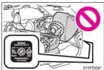 AIRSAG PUSSENGER OFF + - NO. 2 START PUSSENGER DO NOT II11PD041