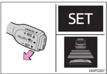 CANCEL + RES HOLD/- SET SET II45PD227