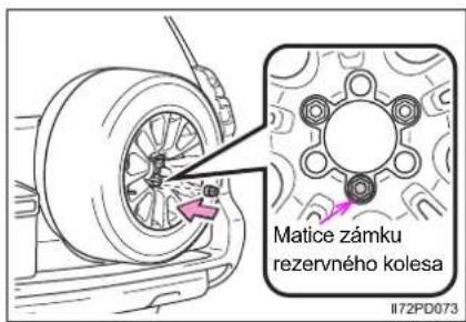Matice zámku rezervného kolesa II72PD073
