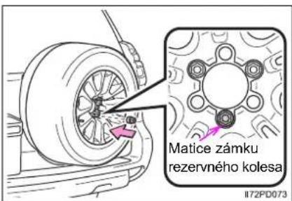 Matice zámku rezervného kolesa II72PD073