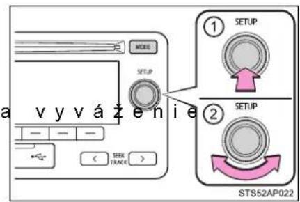 a v y v á ž enie ① SETUP ② SETUP STS52AP022
