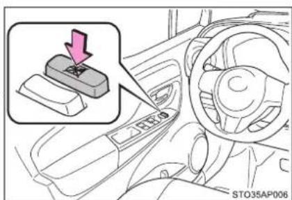 TOYOTA Yaris Hybrid (2019) - Ked' je v činnosti odhmlievanie zrkadiel (vozidlá s odhmlievaním vonkajších spätných zrkadiel) - 2
