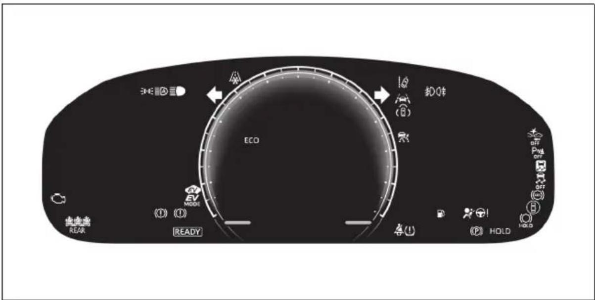 ECO MODE 换时 (O) OFF P OFF OFF (O) HOLD READY 虚色器 REAR EV MODE