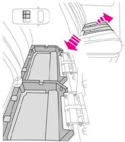 TOYOTA PROACE (2020) - Pregrade za skladištenje ispod jastuka sedišta - 1