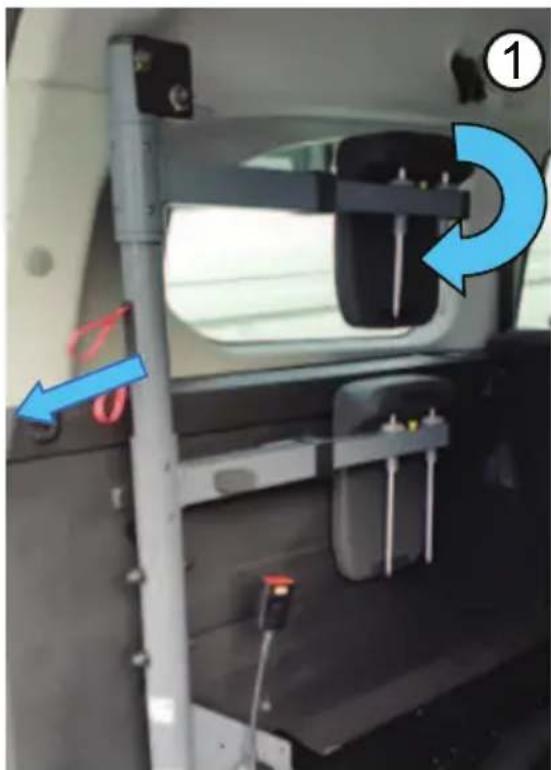 TOYOTA PROACE (2026) - Umiestnenieovládacíchprvkov opierkyhlavyachrbtovejopierky - 1