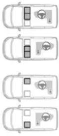 TOYOTA PROACE (2021) - Umiestnenia pre detské sedačky ISOFIX - 2