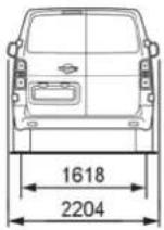 TOYOTA PROACE (2021) - Rozmery (mm) - 3