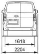 TOYOTA PROACE (2021) - Rozmery (mm) - 10