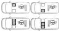 TOYOTA PROACE (2021) - Umiestnenia pre detské sedačky i-Size - 2