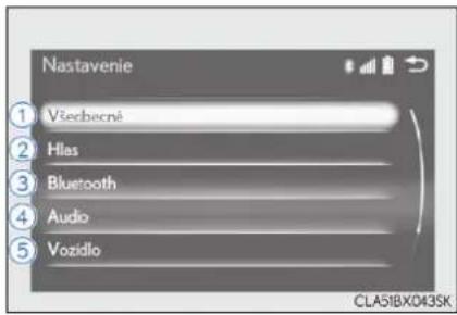 Nastavenie Včebecné Hlas Bluetooth Audio Vozidlo CLAS1BX043SK