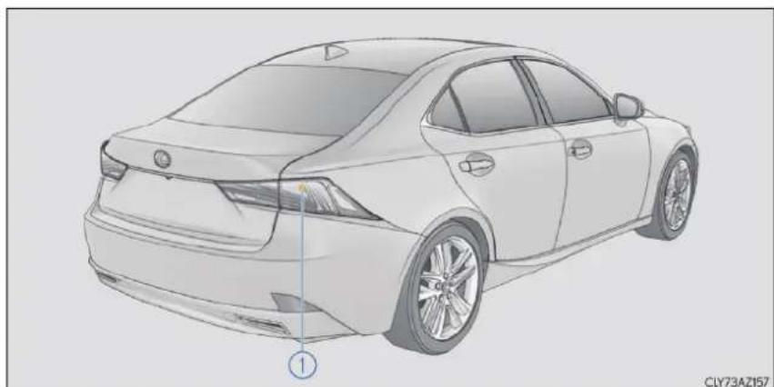 LEXUS IS 300h (2019) - Umiestnenie žiaroviek - 2