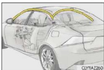 LEXUS IS 300h (2019) - Podmienky, za których sa SRS airbagy môžu nafúknut, mimo kolíziu - 8