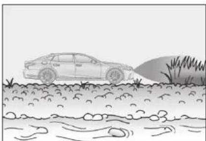 LEXUS LS 500h (2017) - ■ Situácia, v których sa funkcia Parking Support Brake (statické objekty) môže uviest do činnosti, aj ked'nehrozí možnosť kolízie. - 2