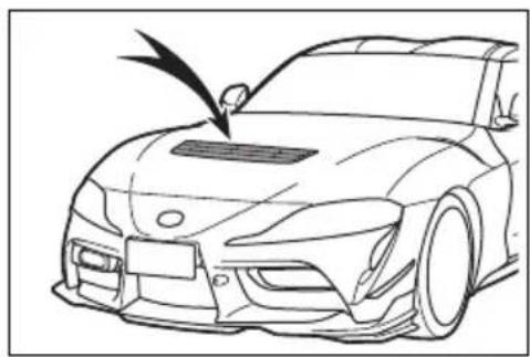 TOYOTA GR Supra A90 Final Edition (2025) - Odstránenie krytu vetracieho otvoru kapoty - 2