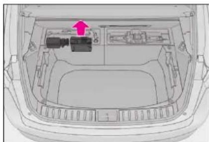 LEXUS NX 200 (2018) - Vybratie sady pre núdzovú opravu pneumatiky - 5