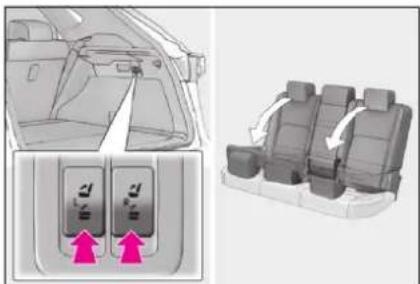 LEXUS NX 200 (2018) - Sklopenie zadných operadiel - 3
