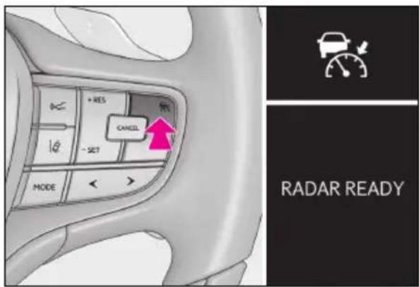 + RES CANCEL - SET MODE RADAR READY