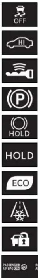 OFF HI P HOLD HOLD ECO PASSenger AIR BAG OFF P/AL