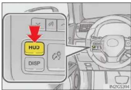 LEXUS GS 200t (2015) - Tlačidlo "HUD" - 1