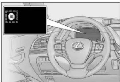LEXUS LS 350 (2018) - Indikácia na multiinformačnom displeji - 2