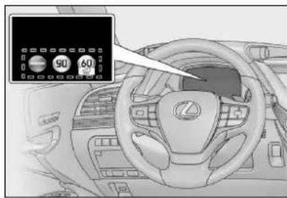 LEXUS LS 350 (2018) - Indikácia na multiinformačnom displeji - 1