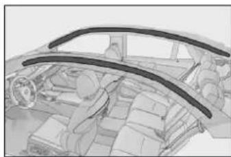 LEXUS LS 350 (2018) - ■ Typy kolízií, pri których sa nemusia SRS airbagy nafúknut' (bočné a hlavové SRS airbagy) - 9