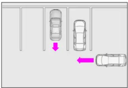 LEXUS LS 350 (2018) - Podmienky, za których funkcia PKSB (vozidlá križujúce dráhu vzadu) nebude vozidlo detegovat' - 1