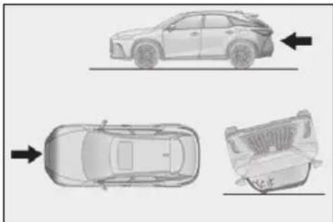 LEXUS RX 500h (2022) - ■ SRS airbagy sa nafúknu pri čelnom ná- raze, ked' - 4