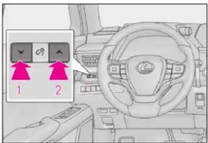 LEXUS UX 250h (2018) - Zmena jasu osvetlenia prístrojového panelu - 1