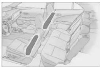 LEXUS UX 250h (2018) - Podmienky, za których sa SRS airbagy môžu nafúknut, mimo kolíziu - 9