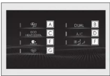 E A DUAL B ECO C A/C D HEAT/COOL E F G