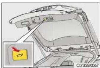 LEXUS RX 300 (2017) - Vrátenie polohy otvorenia elektricky ovládaných zadných dverí do prvotného nastavenia - 1