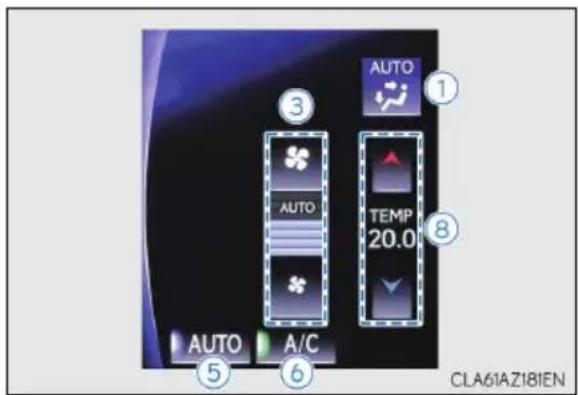 AUTO AUTO TEMP 20.0 AUTO A/C CLA61AZ181EN