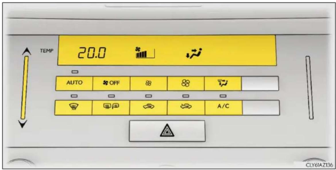 TEMP 20.0 AUTO OFF A/C CLY61AZ136