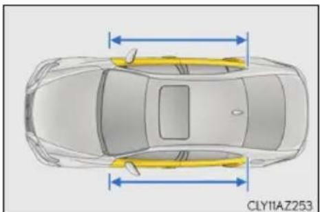 LEXUS IS 300h (2016) - ■ Typy kolízií, pri ktorých sa nemusia SRS airbagy nafúknut' (čelné SRS airbagy) - 4