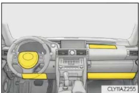 LEXUS IS 300h (2016) - ■ Typy kolízií, pri ktorých sa nemusia SRS airbagy nafúknut' (čelné SRS airbagy) - 5
