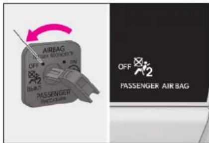 AIRBAG OFF 2 PASSENGER AIR BAG