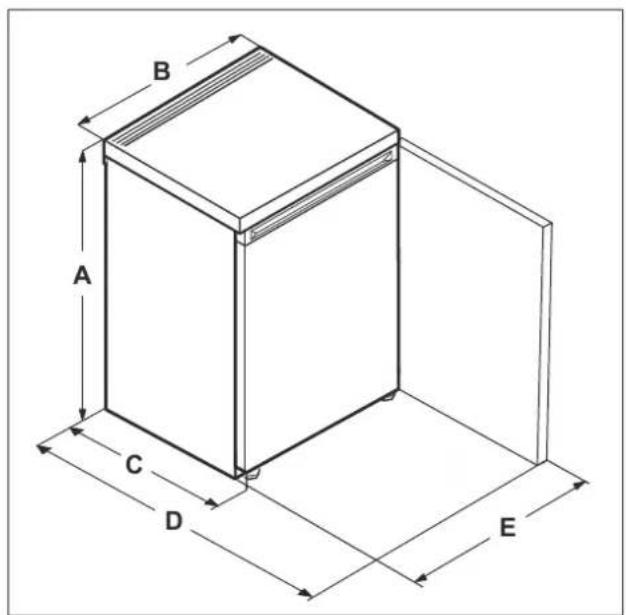 LIEBHERR SFCse 801 Performance - Dimenzije uređaja - 1