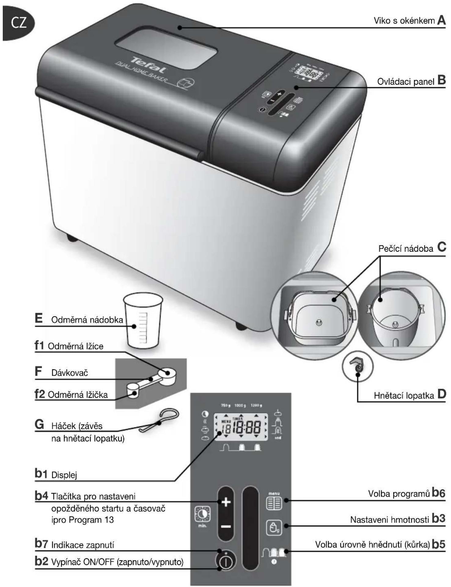 TEFAL DUAL OW4001 - Popis - 1