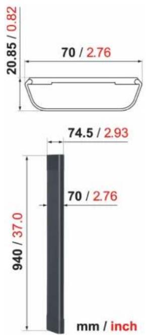 Vogel's 8357411 - CABLE 8 WHITE Cable cover 94 cm - 1