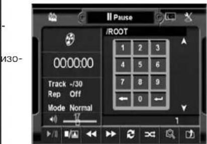 Pause /ROOT 1 2 3 4 5 6 7 8 9 ← 0 ← Track ~/30 Rep Off Mode Normal 1