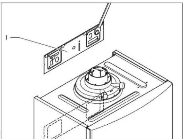 Technical diagram of a device with labeled components and assembly view