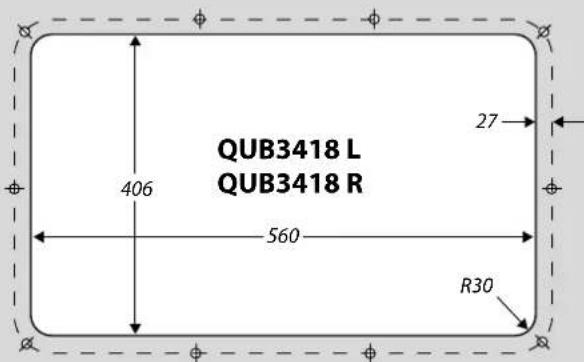 QUB3418 L QUB3418 R 406 560 27 R30