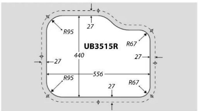 UB3515R 27 R95 440 27 R67 27 R95 556 27 R67